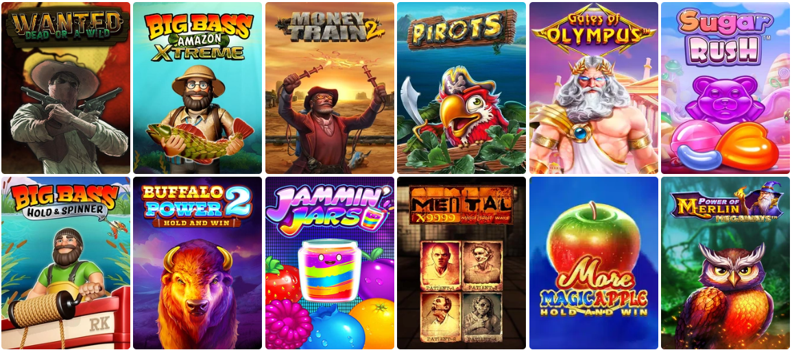 Online casino games at Vegastars